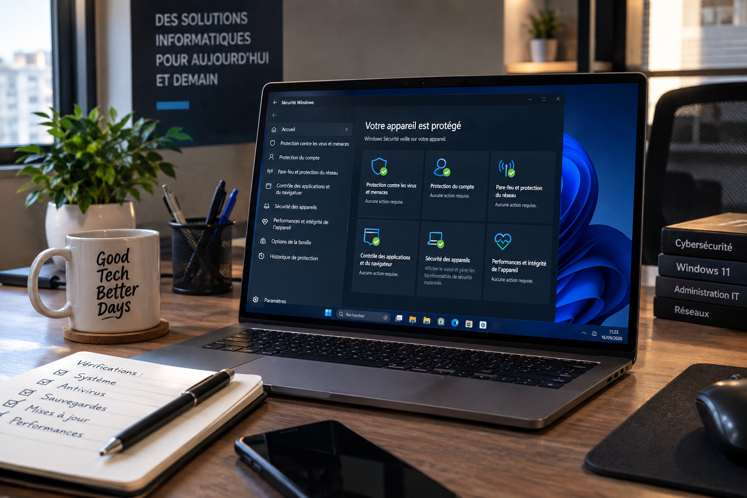 Ordinateur protégé par la sécurité Windows